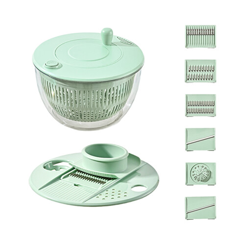 Salad Vegetable Dryer with 2 Layer Design Dishwasher Safe-Green
