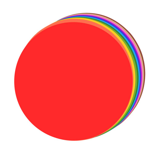 Verschiedene Farben, runde-20 Blatt gemischte Farben