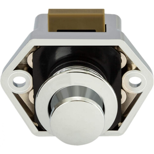 Drawer Knobs, Abs Construction Push Button Latch Locks For Furniture Cupboard Door Keyless Cabinet Lock 1