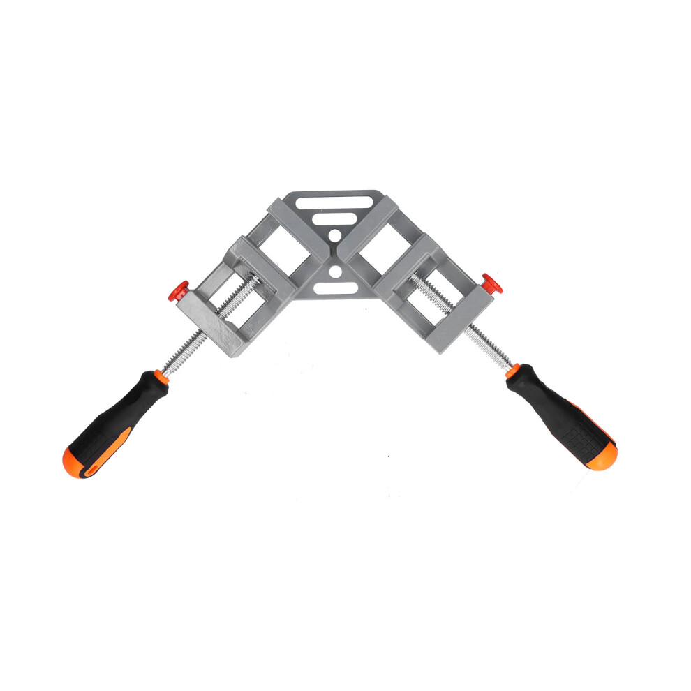 Woodworking Alignment Tool For 90 Degree Joints, Aluminum Alloy Double Handle Corner Clamp With Rotating Jaws, Adjustable Right Angle Clamp For Home A 9436597764079