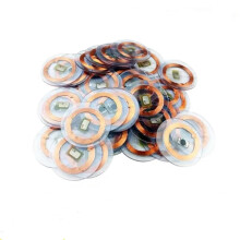 125KHz ID T5577 Writable Rewritable Copper Coil Transparent Coin Card Keyfob RFID Proximity EM4305 Access Control Tag Accessory (5pcs)