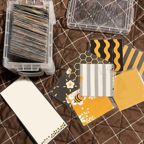 100 geldsparende Umschlag-Challenge-Kits mit 100- Biene 1