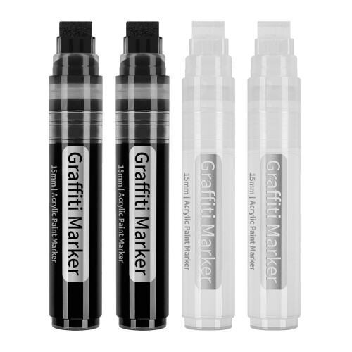 Graffiti-Marker mit weicher Pinselspitze, perfekt zum-Schwarz 1