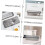 Chopstick Holder With Lid 2 Pack PP Material Large Capacity Drainage Tray Kitchen Drawer Flatware Organizer 4