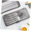Chopstick Holder With Lid 2 Pack PP Material Large Capacity Drainage Tray Kitchen Drawer Flatware Organizer 5