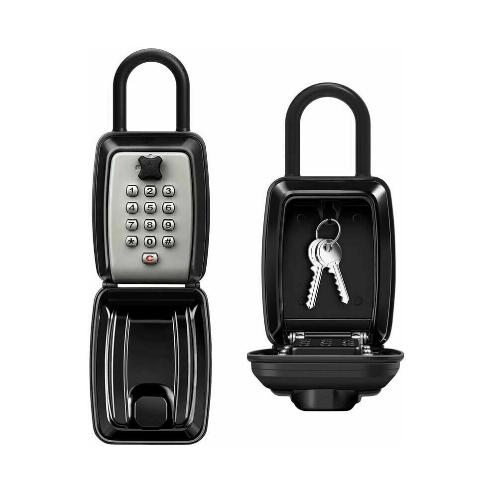 Secure Storage Solution, Wall Mount Lock Box For Keys, Resettable 12-Digit Combination, Large Capacity Security Key Hiders For Home, Garage, Office, W 9060116403103