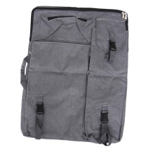 Drawing Board Backpack Waterproof Easel Backpack Art Portfolio Bag with Shoulder Strap, gray
