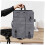 Drawing Board Backpack Waterproof Easel Backpack Art Portfolio Bag with Shoulder Strap, gray 3