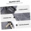 Drawing Board Backpack Waterproof Easel Backpack Art Portfolio Bag with Shoulder Strap, gray 5