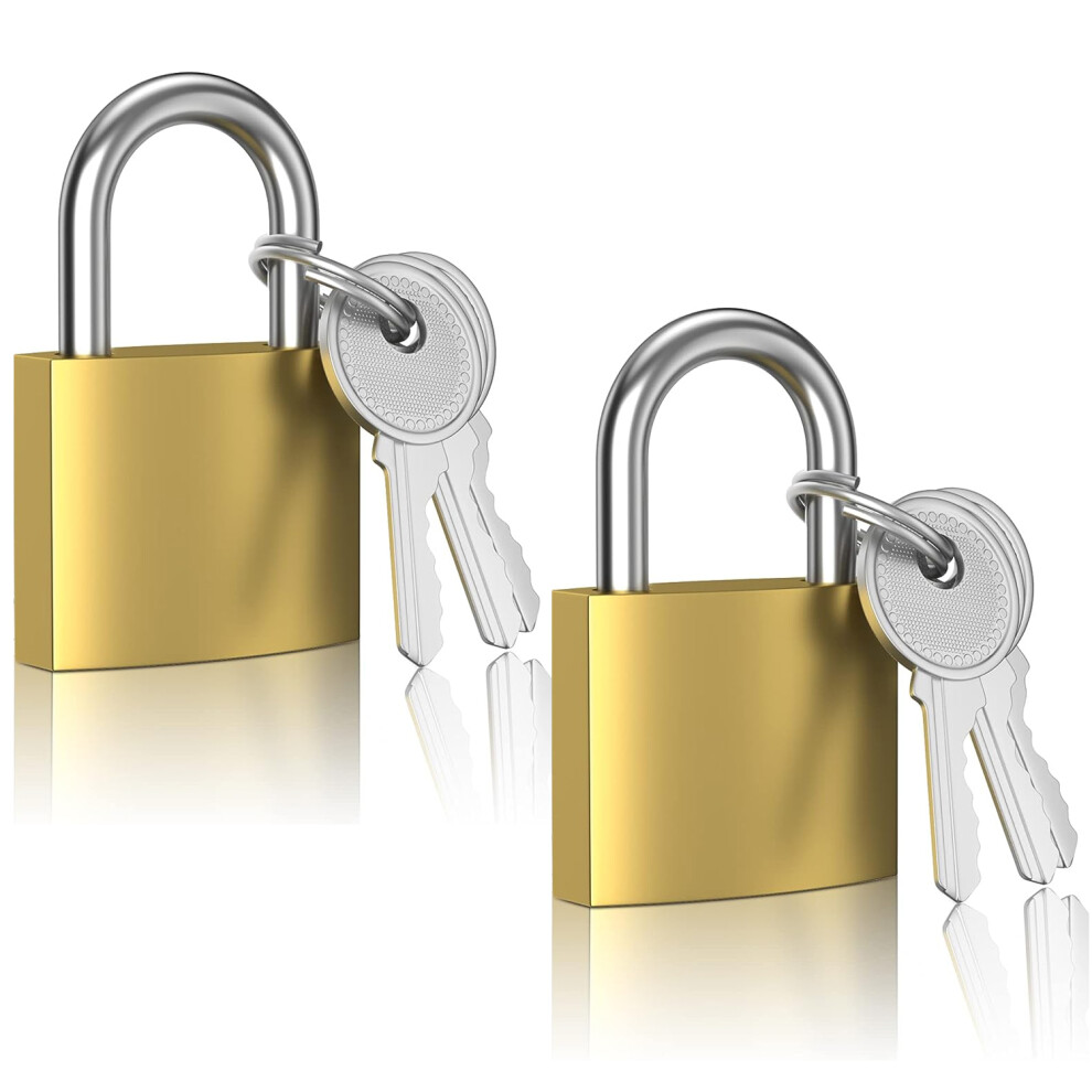 Key Alike Padlocks With Waterproof Construction, Portable Design For Multi-Scene Application, 2Pcs 9436597645767