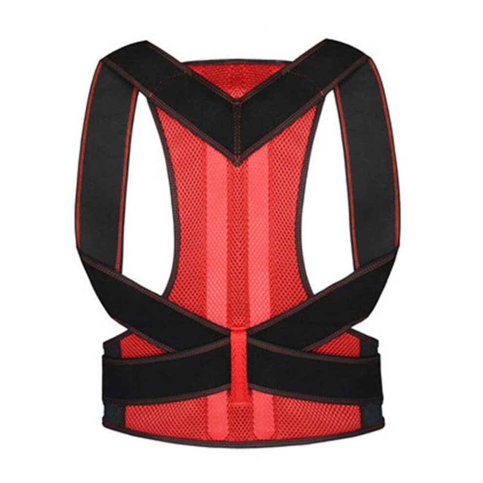 Posture Corrector Unisex Adjustable Back Support Nylon Elastic Shoulder Brace Corset Back Belt
