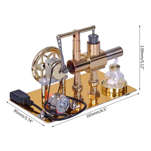 Stirlingmotor-Modell, Heißluft-Stirlingmotor-Motormodell, 2