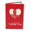3D bride and groom floral wedding invitations (1Piece) 1