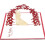 3D bride and groom floral wedding invitations (1Piece) 2