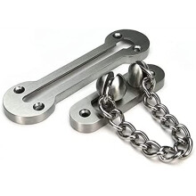 Door Chain Lock Stainless Steel Anti Theft Chain Door Bolt Size 2 Two Pack For Hotel Doors