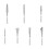 Ensemble de spatules pour artistes, manche en bois, Palette, 4