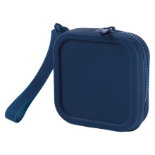 Petit sac à main en Silicone, petit sac carré pour-Bleu marine