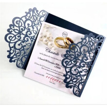 Invitation Cards Wedding Blue Wedding Invitation Card, Laser Cut Wedding Card, Elegant Wedding Invitations, Event Party, Wedding Decoration 10pcs