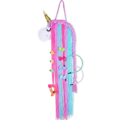 Οργανωτής αξεσουάρ μαλλιών Enchanting Princess' Unicorn, Διακοσμητικό τοίχου με ζωηρό σχέδιο 2
