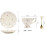 Fragmented Coffee Cup Set Cup And Plate Ceramic, English LargeCapacity Tea Cup, Model D Light Grey 4