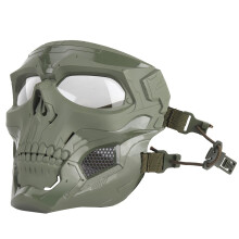 Airsoft Face Cover Halloween Face Cover Airsoft Protective Gear for Halloween Paintball Games Movies Costumes Party