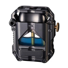 Antique Mechanical Metal Kerosene Lighter Grinding Wheel Flip Clear Tank Ombre Color Windproof Refillable Lighter