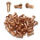 M5 Round Head Copper Solid Rivets, 50 Pieces, 0.2' x 0.55' (5x14mm) 1