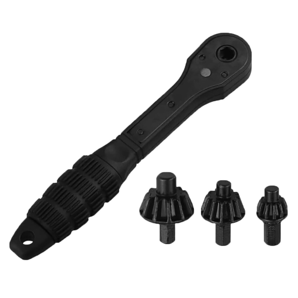 Steel Ratcheting Drill Chuck Key Wrench, 2In1 Chuck Key Replacement Tool, Compatible With Most Electric Drills 9119770065315