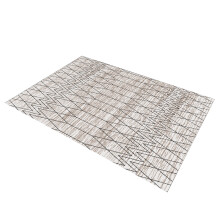 Nordic Style Area Rug, Machine Washable Water Absorbent Floor Mat with Thin Pile, Hand Woven Decorative Geometry Pattern Rectangular Rug for Living Ro