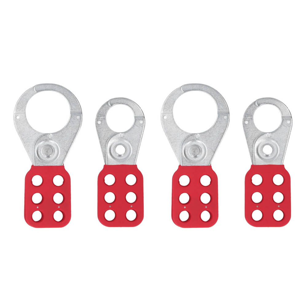 Lockout Tagout Hasps 2 Sets 6Hole Interlock Hasp Nylon Handle Steel Construction 1 In 1.5 In 9339159673980