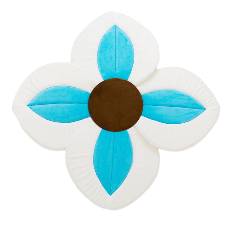 Bath Mat For Baby Flower Shape Petal Design Baby Bath Mat For Children Soft And Comfortable Light/Blue