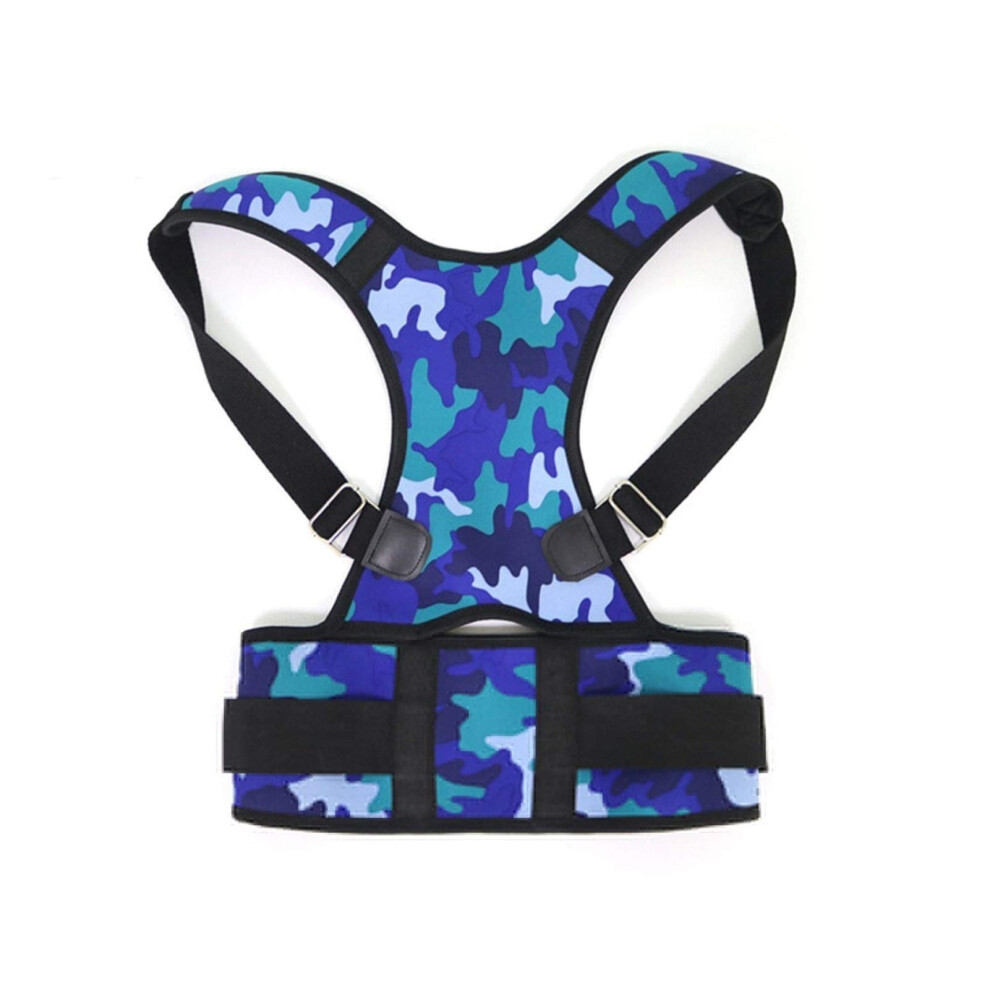 Blue Hunchback Correction Belt Orthopedic Posture Corrector Chest Back Brace For Men And Women Xlarge