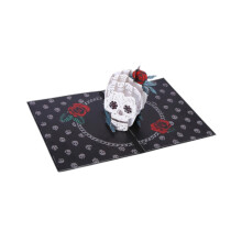 Rosenskelett HorrorGreeting Card Day of the Card Scary PartyInvitation Postcard for a scary festival party