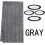 Replacement fabric cord for beach chair (dark gray) 2
