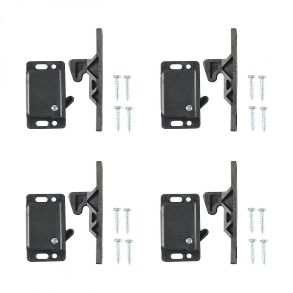 Push Latch For Cabinet Doors, Rv Drawer Latches And Catches With Metal Screws, Universal Wear-Resistant Cabinet Hardware For Rv Camper Motorhome Trail 9436597767124