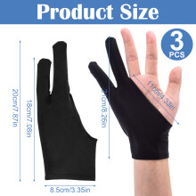 Künstlerische Freiheit, Zwei-Finger-Skizzierhandschuhe mit Handflächenabweisungstechnologie für unübertroffene Präzision und Komfort,