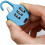 All-in-One Security Solution, Combination Lock for Locker, Resettable 3-Digit Code, Keyless Suitcase Lock, Weatherproof Padlock, Sturdy Zinc Alloy Bui 3