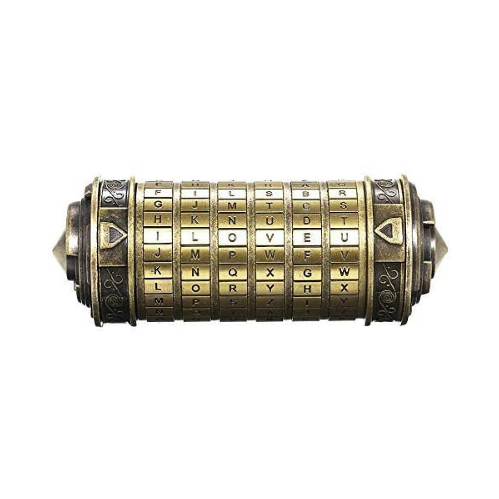 Creative Da Vinci Code Cryptex Valentine's Day Gift, High Quality Metal Unique Design For Romantic Birthday Gifts, Jewelry Hiding Place Easy To Use Pa 9436597766288