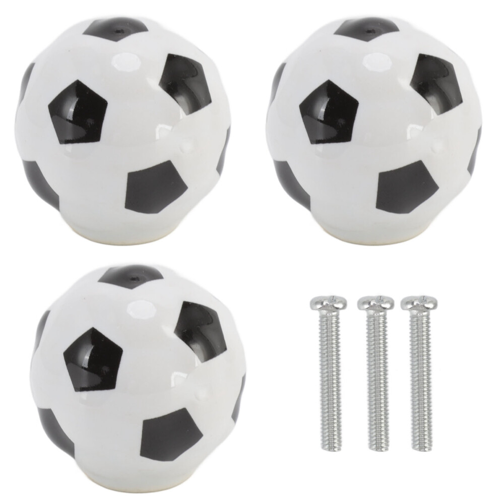 Sports Theme Decorative Handles, Heavy Ceramic Knob Set, Contemporary Aesthetic With Wide Applications Including Cabinets Wardrobes Closets Cupboards 9436597711325