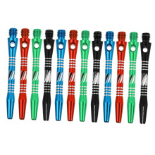 Dart Shafts Aluminum Alloy Threaded Stems With Knurled Grip 12 Pieces Multi Color For Professional And Amateur Players