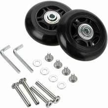 Kit de substituição para rodas de malas e patins inline. Conjunto de rodas de poliuretano de alta qualidade, silenciosas e com amortecimento de