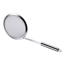 Stainless Steel Strainer Spoon, Filter Spoon for Skimming Oil and Foam Pack of 2