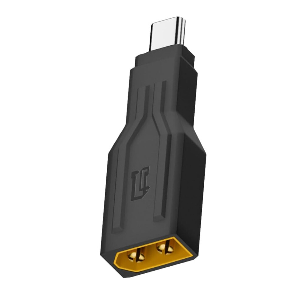 Xt60 Male To Usb Type C Male Charger Adapter With 100W Power, Designed For Model Enthusiasts, Drones And Boats, Compatible With Xt 28 Batteries 9105992658350