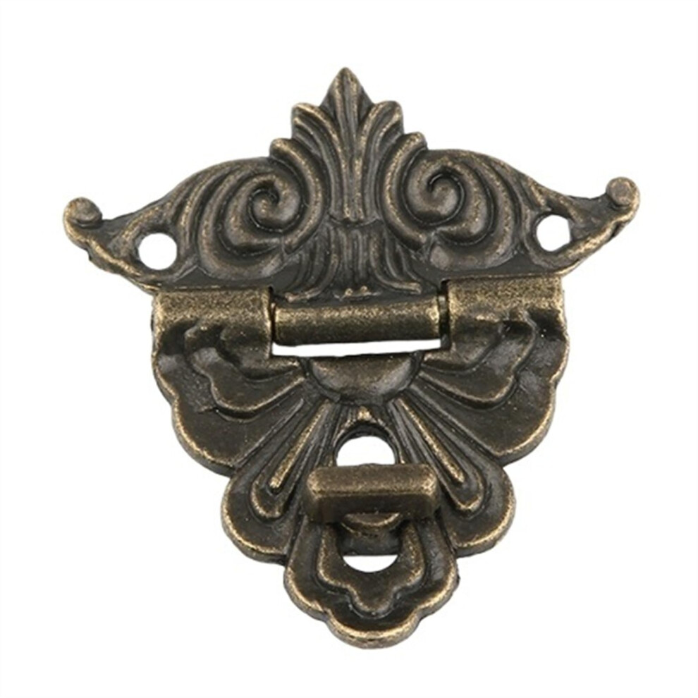 Padlock Hasp 48X45mm Alloy For Toolbox Case, Antique Wooden Wine Box Lock, Clasp Buckle Trumpet Latch 9339159674789