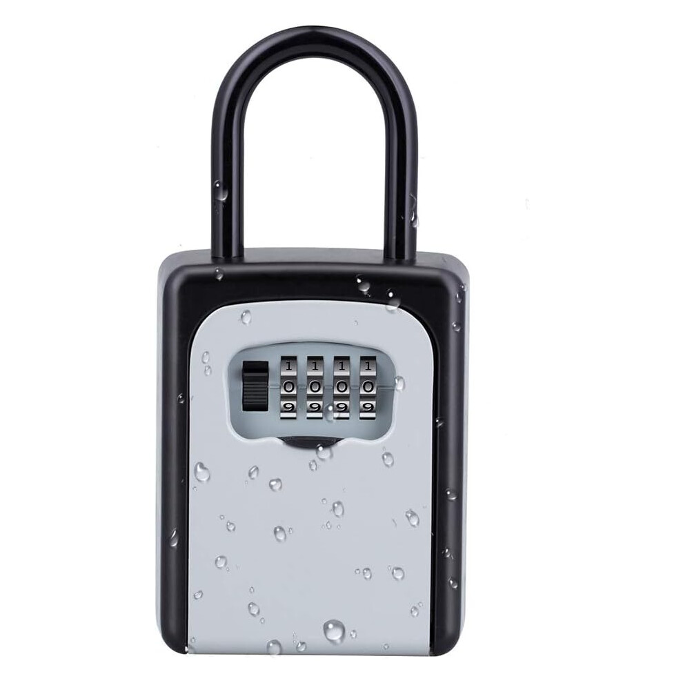High Security Zinc Alloy Key Lock Box, Resettable Combination Lock Ensures Privacy, Convenient Portable Padlock For On-The-Go Access, Suitable For Hom 9436597766387