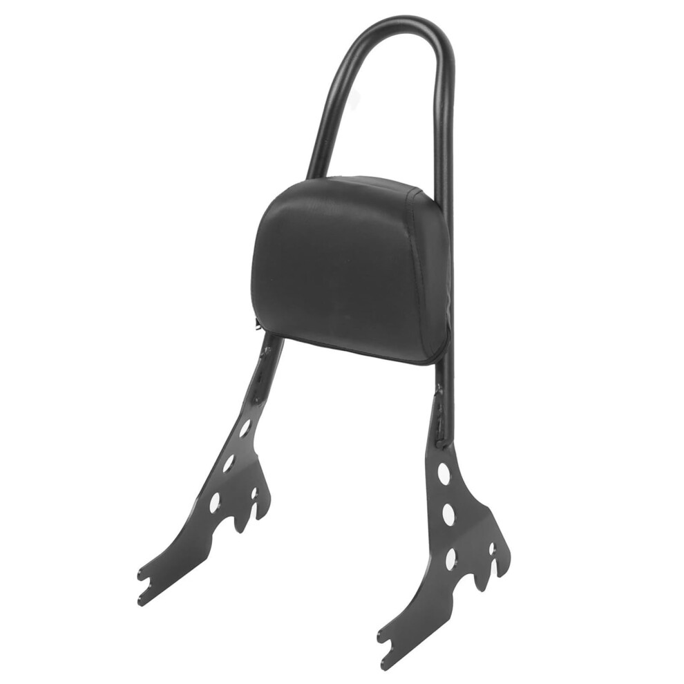 Detachable Ergonomic Pu Leather Motorcycle Backrest Rider Pad For Harley Sportster Xl883 Xl1200 9323874454009
