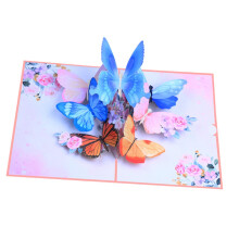 Greeting card for Mother's Day, bouquet card, paper sculpture card, floral scented blessing card for Thanksgiving, celebrations, fragrant osmanthus