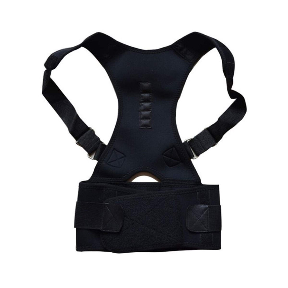 Adjustable Magnetic Posture Corrector Unisex Posture Corrector Back Brace Lumbar Support SXXL Nude Small