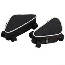 Motorcycle Frame Bag Nylon Triangle with Reflective Strap Outdoor Cycling Storage for Motorcycle Tools Phone Cash for F700GS