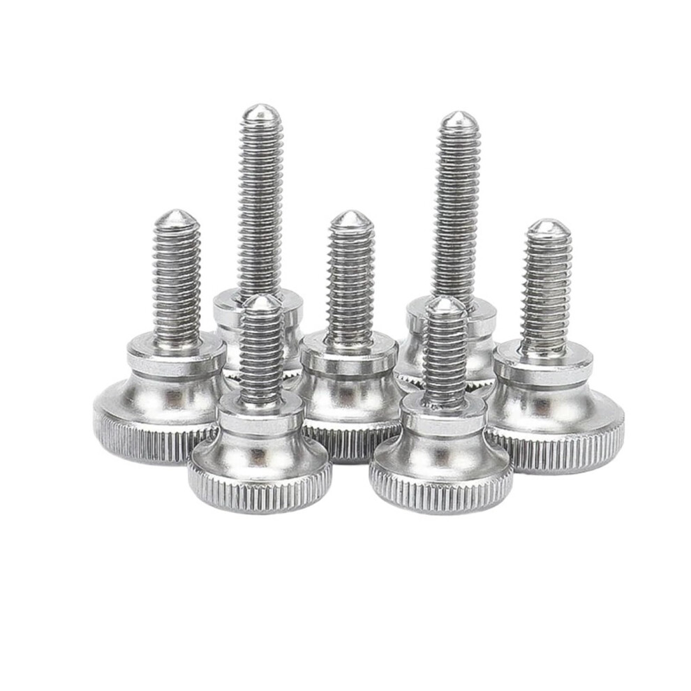 Knurled Head Wingshaped Thumb Screws M6x100mm, 304 Stainless Steel, 6 Pcs 9339159674857